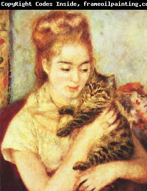 Pierre Renoir Woman with a Cat